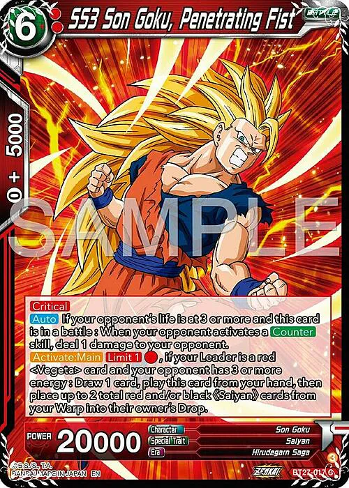 SS3 Son Goku, Penetrating Fist