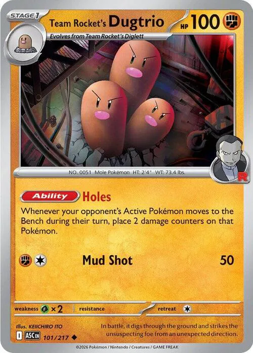 Team Rocket's Dugtrio
