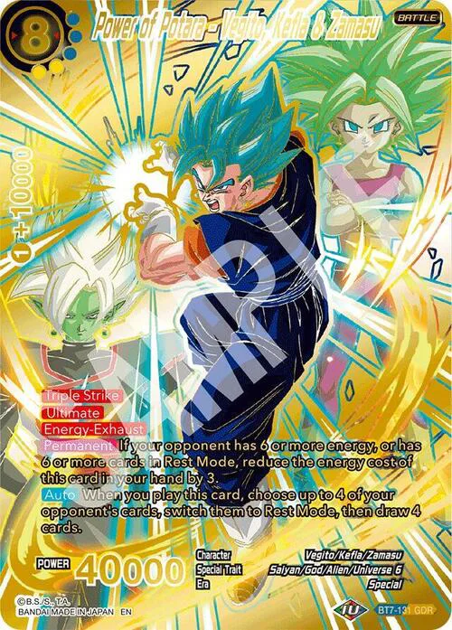Power of Potara - Vegito, Kefla & Zamasu