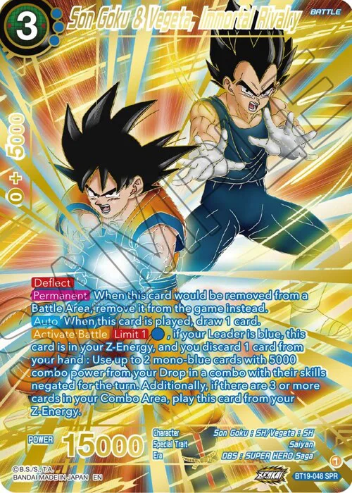 Son Goku & Vegeta, Immortal Rivalry
