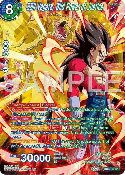 SS4 Vegeta, Wild Power of Justice