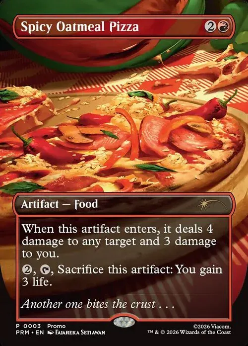 Spicy Oatmeal Pizza