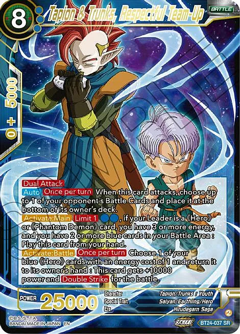 Tapion & Trunks, Respectful Team-Up