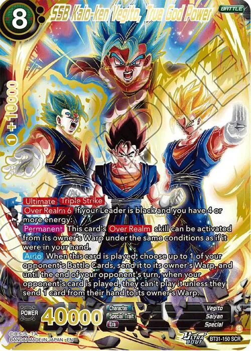 SSB Kaio-ken Vegito, True God Power