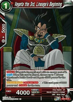 Vegeta the 3rd, Lineage's Beginning