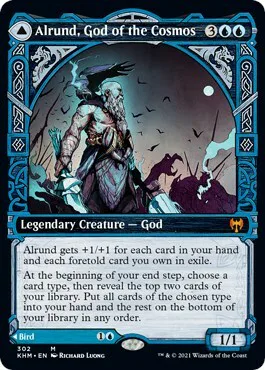 Alrund, God of the Cosmos // Hakka, Whispering Raven