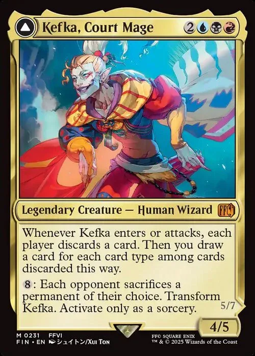 Kefka, Court Mage // Kefka, Ruler of Ruin