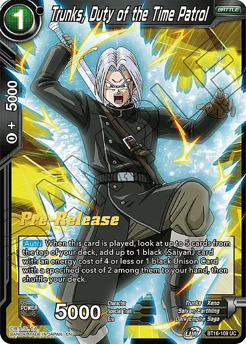 Trunks, Duty of the Time Patrol