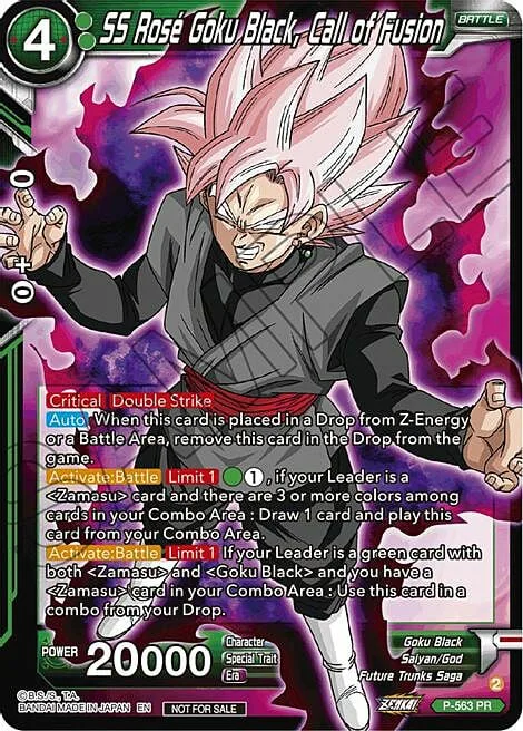 SS Rose Goku Black, Call of Fusion