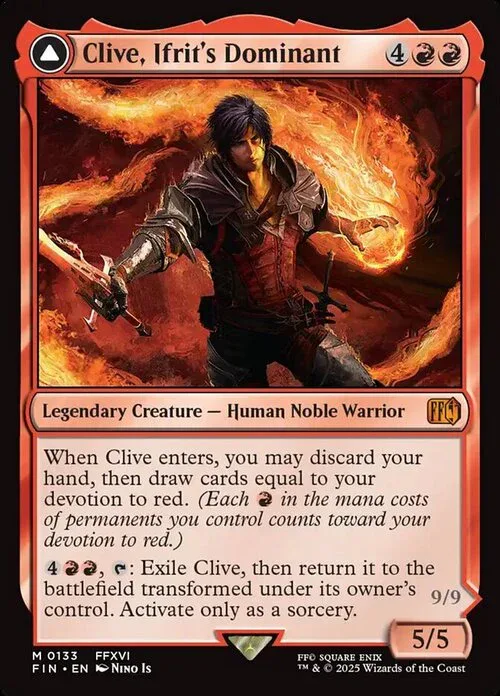 Clive, Ifrit's Dominant // Ifrit, Warden of Inferno