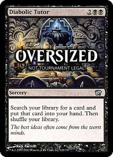 Diabolic Tutor (Oversized)
