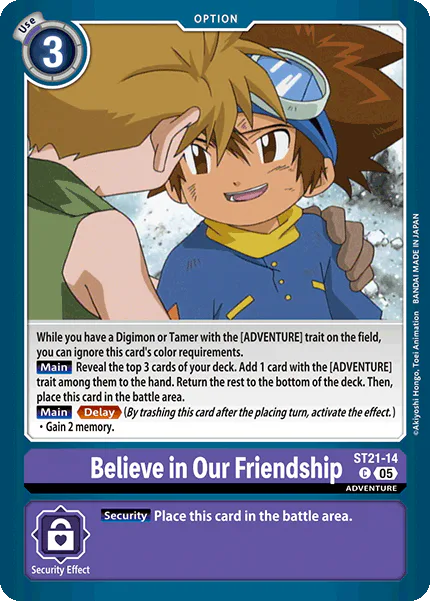 Believe in Our Friendship