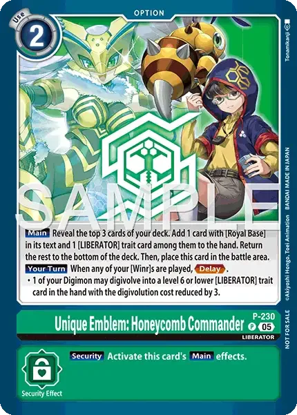 Unique Emblem: Honeycomb Commander