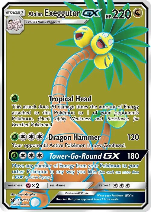 Alolan exeggutor GX