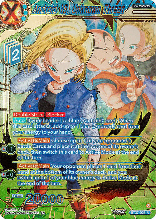 Android 18, Unknown Threat