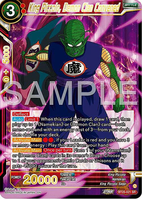 King Piccolo, Demon Clan Convened