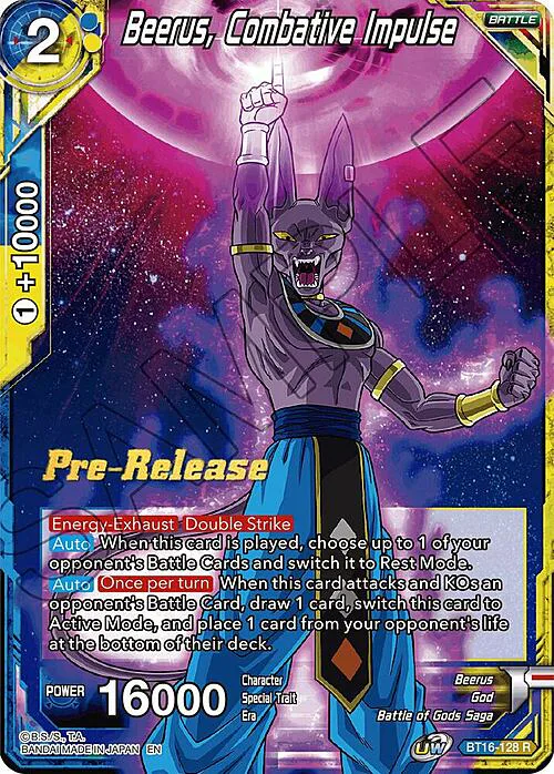 Beerus, Combative Impulse