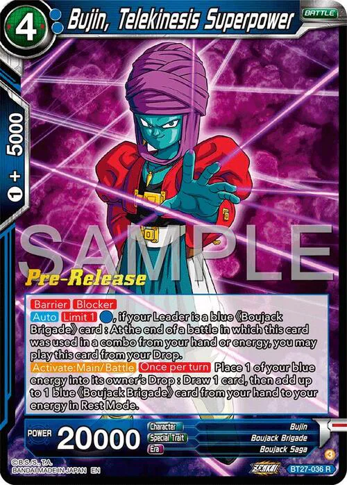 Bujin, Telekinesis Superpower