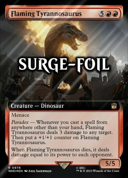Flaming Tyrannosaurus