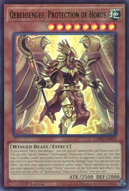 Qebehsenuef, Protection of Horus