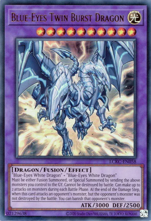 Blue-Eyes Twin Burst Dragon