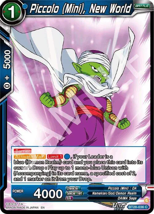 Piccolo (Mini), New World