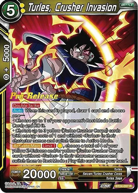 Turles, Crusher Invasion