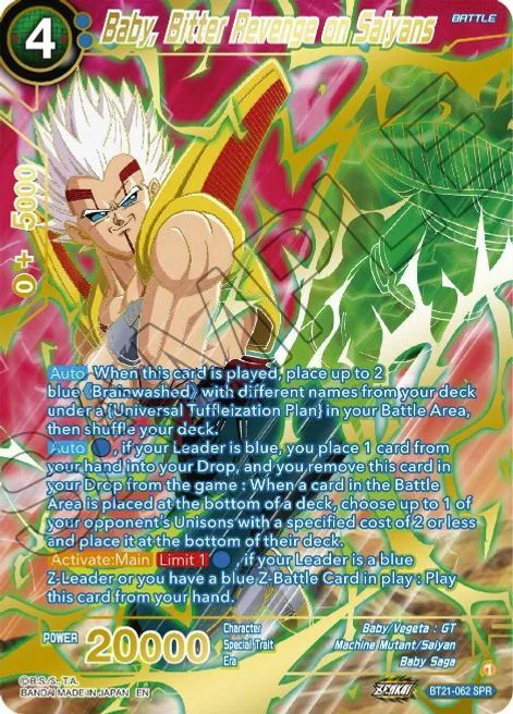 Baby, Bitter Revenge on Saiyans
