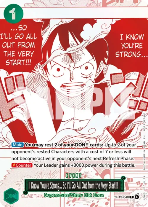 I Know You're Strong... So I'll Go All Out from the Very Start!!!