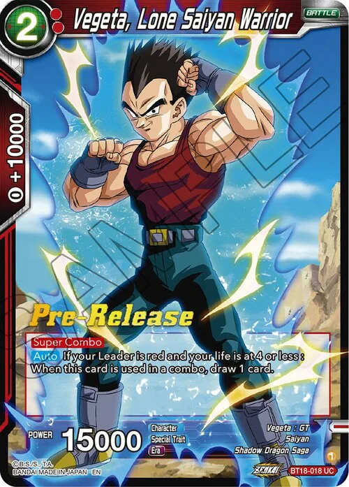 Vegeta, Lone Saiyan Warrior