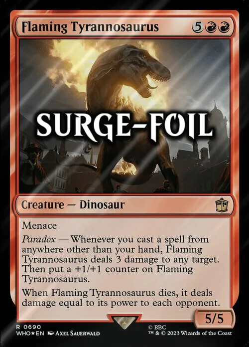 Flaming Tyrannosaurus