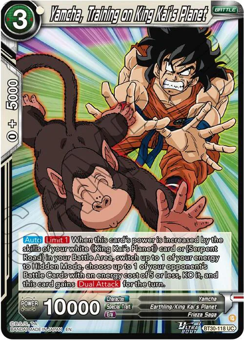 Yamcha, Training on King Kais Planet