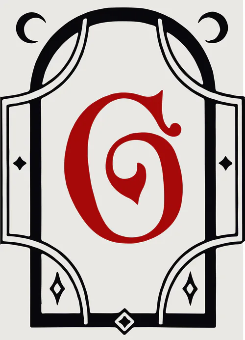 An Encyclopedia of Magic Face Card "G"