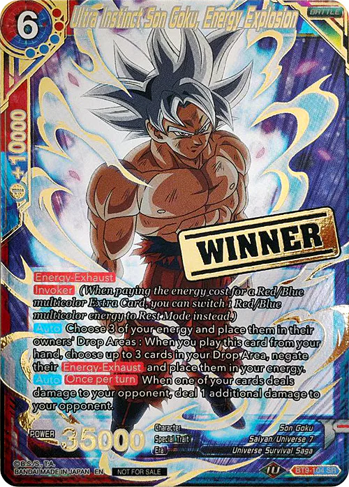 Ultra Instinct Son Goku, Energy Explosion