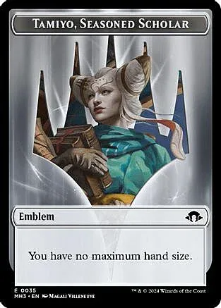 Tamiyo, Seasoned Scholar Emblem // Energy Reserve