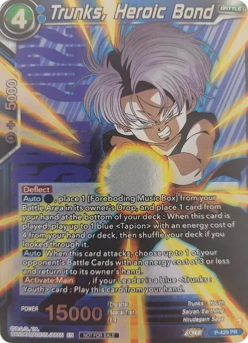 Trunks, Heroic Bond