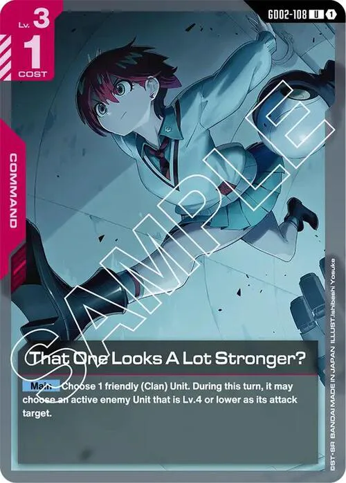 That One Looks A Lot Stronger?
