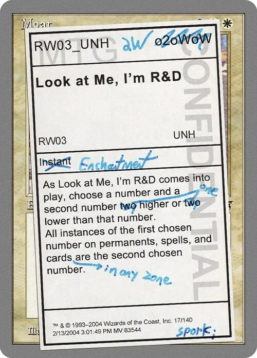 Look at Me, I'm R&D