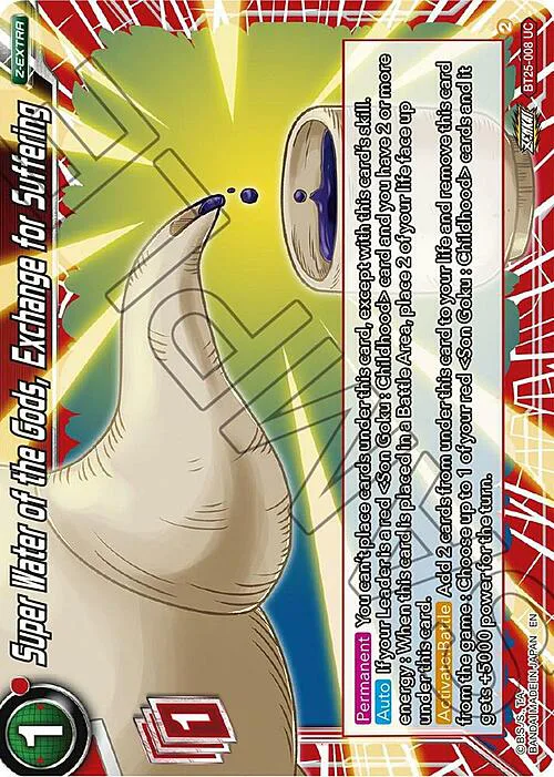 Super Water of the Gods, Exchange for Suffering