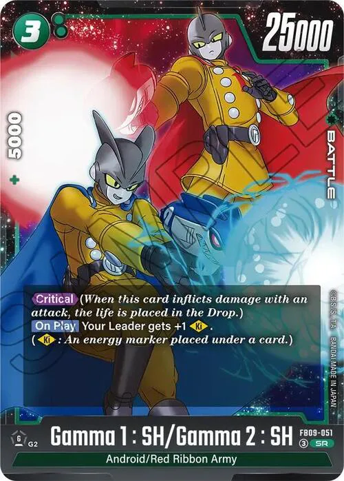 Gamma 1 : SH/Gamma 2 : SH