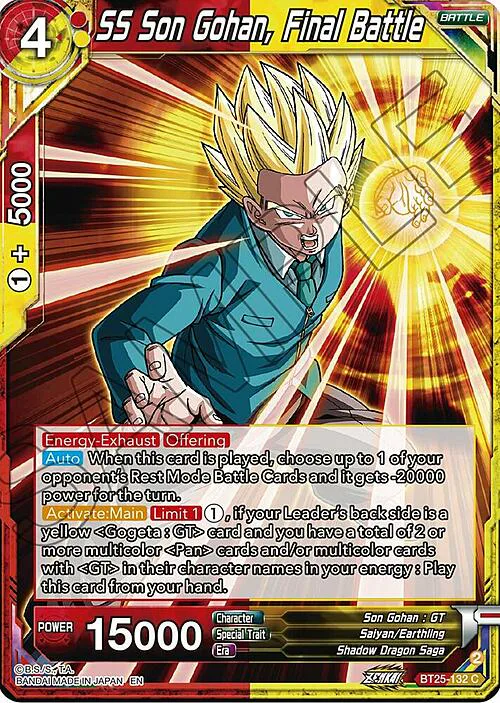 SS Son Gohan, Final Battle