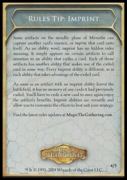 Rules Tip: Imprint