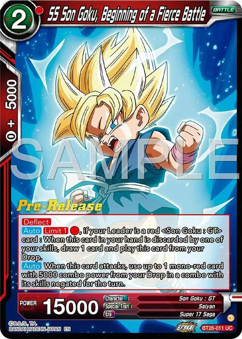 SS Son Goku, Beginning of a Fierce Battle