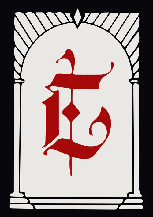 An Encyclopedia of Magic Face Card "E"