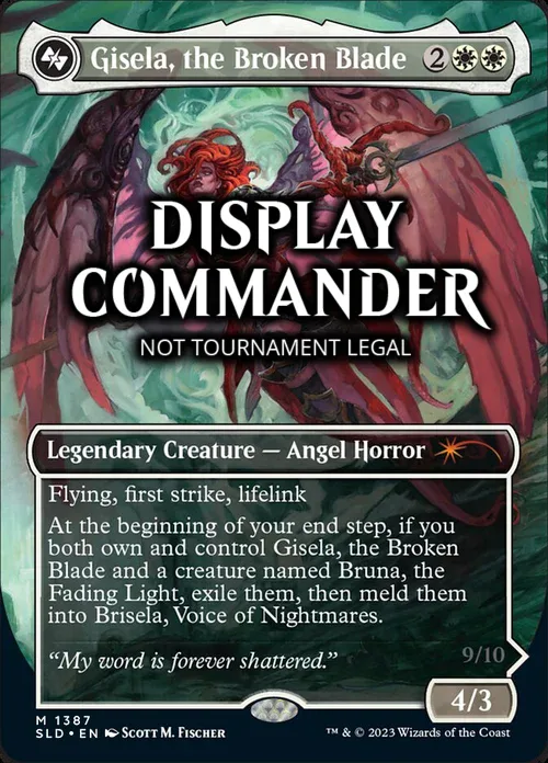 Gisela, the Broken Blade // Brisela, Voice of Nightmares