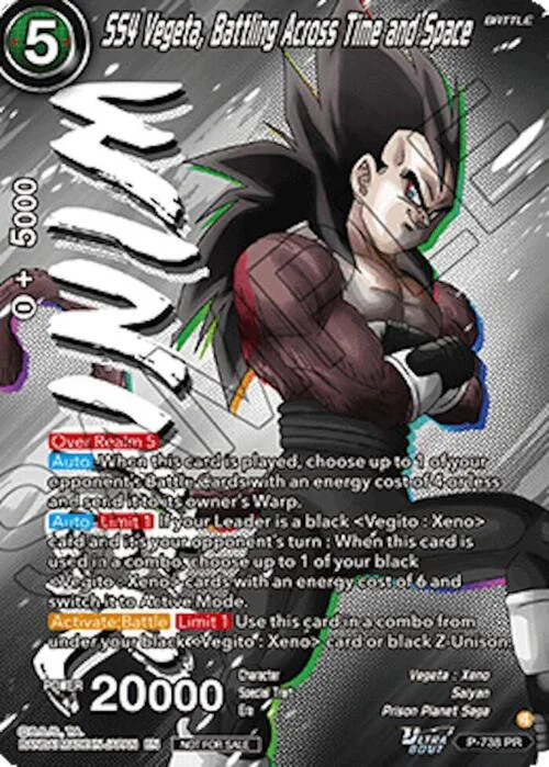 SS4 Vegeta, Battling Across Time and Space