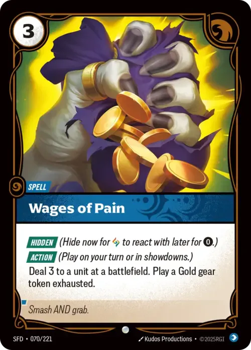 Wages of Pain