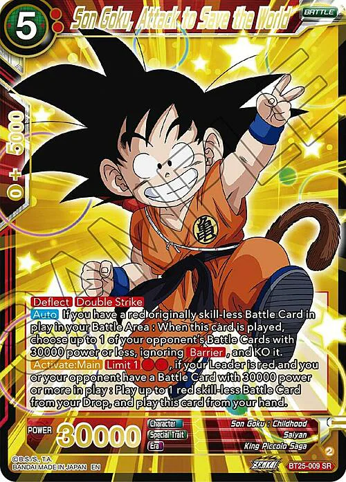 Son Goku, Attack to Save the World
