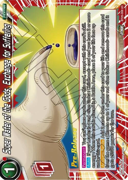 Super Water of the Gods, Exchange for Suffering