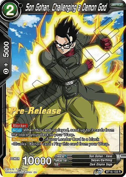Son Gohan, Challenging a Demon God